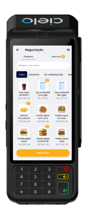 Maquininha Cielo compatível com PDV Smart