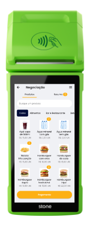 Maquininha Stone compatível com PDV Smart