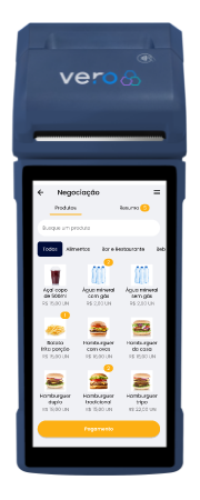 Maquininha Vero compatível com PDV Smart
